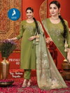 Pranali By Kaya Roman Shimmer Wholesale Kurti With Bottom Dupatta In India